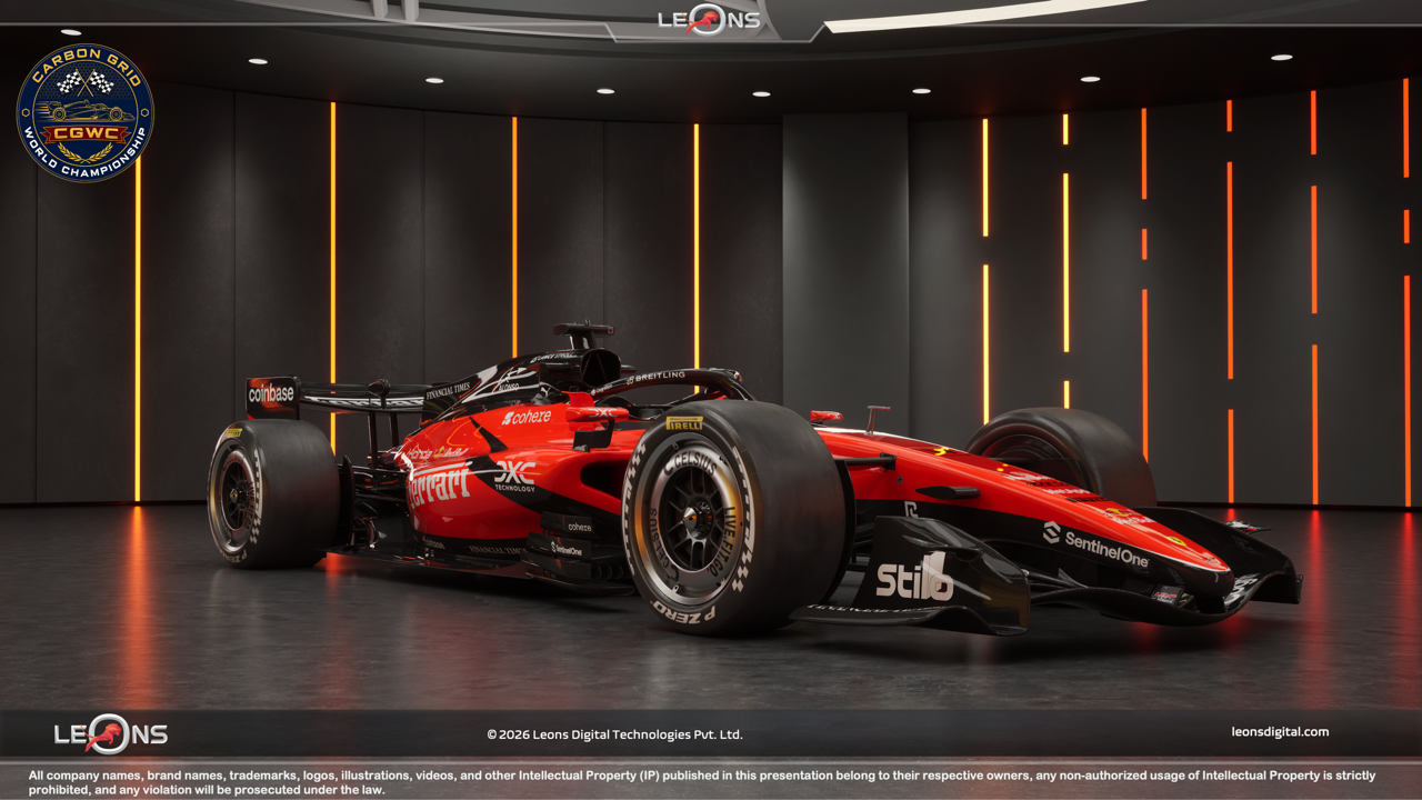 AAA 3D F1 Ferrari Car Game Art Asset - Leons Digital