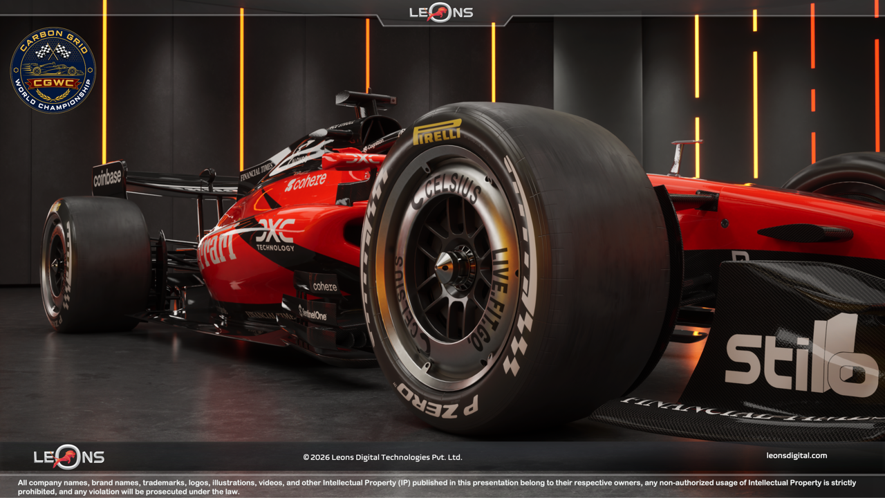 AAA 3D F1 Ferrari Rear View Game Art Asset - Leons Digital