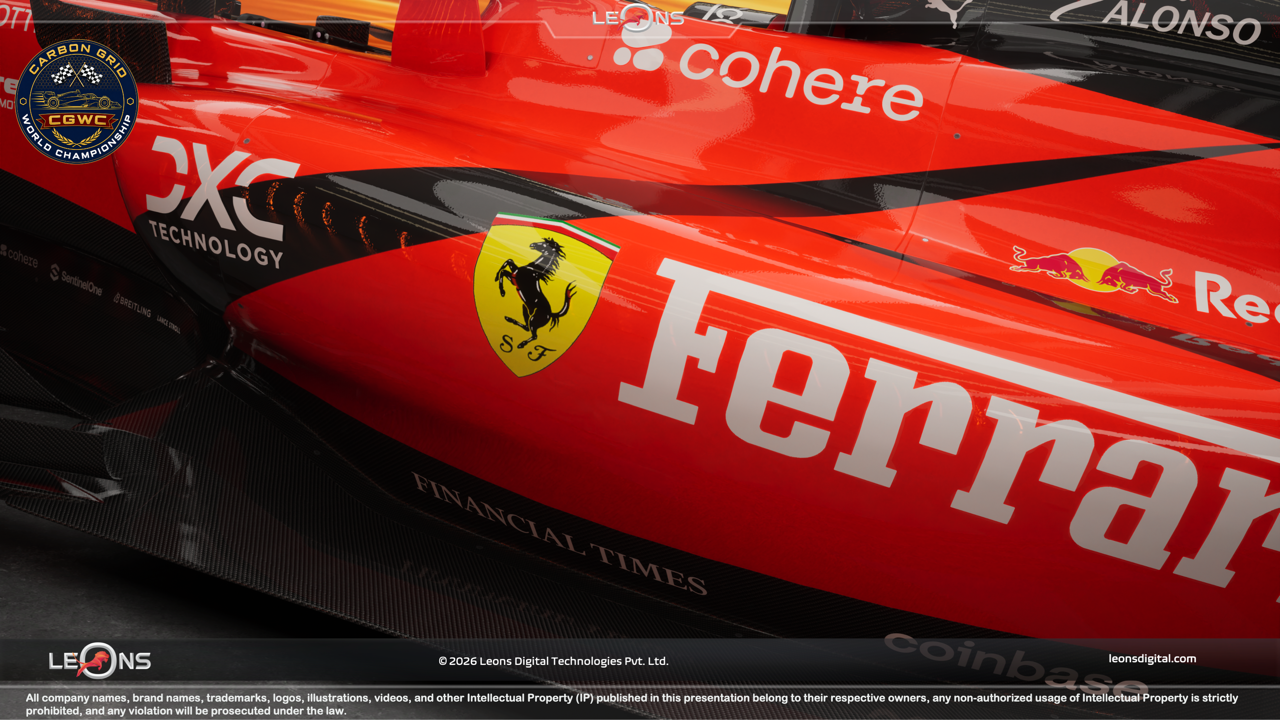 AAA 3D F1 Car Livery Game Art Asset - Leons Digital