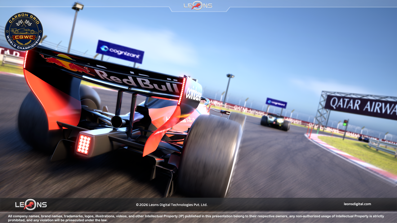 AAA 3D F1 Yellow Car Rear Game Art Asset - Leons Digital
