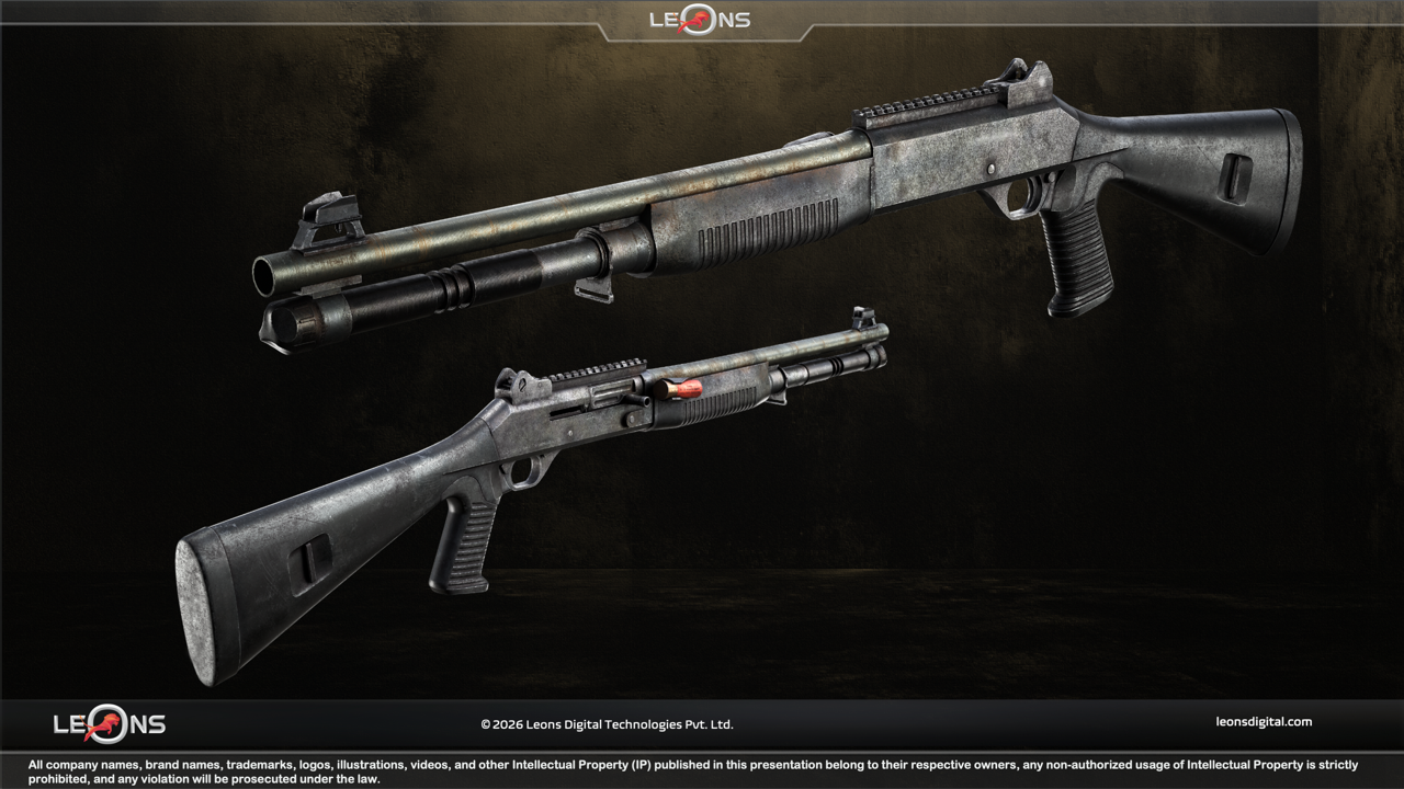 AAA 3D Weapons Art - Leons Digital Game Art Studio